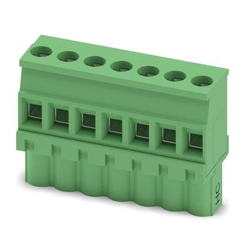 Phoenix Contact MVSTBW Series 90° PCB Connector, 7-Contact, 1 Row, 5.08 mm Pitch Screw