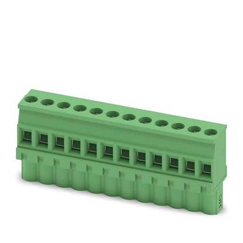 Phoenix Contact MVSTBW Series 90° PCB Connector, 12-Contact, 1 Row, 5.08 mm Pitch Screw