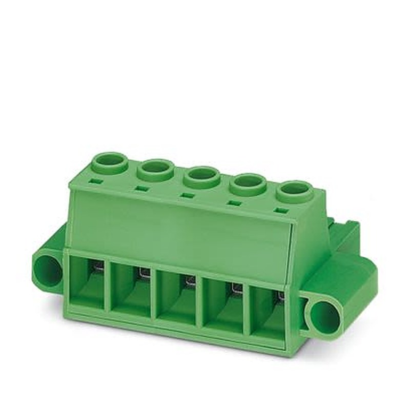 Phoenix Contact PC 6/ 5-STF Series Pluggable Terminal Block, 5-Contact, 10.16 mm Pitch, 1 Row, 1913604