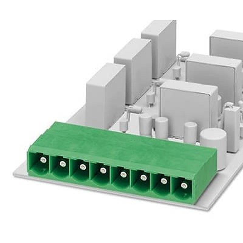 Phoenix Contact PC Series Straight Wave Soldering Mount PCB Header, 8 Contact(s), 10.16 mm Pitch, 1 Row, Shrouded