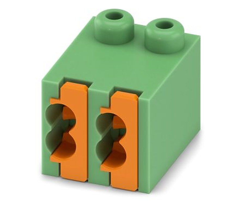 Phoenix Contact FK-MPT 0.5/2-ST-3.5 Series Pluggable Terminal Block, 2-Contact, 3.5 mm Pitch, 1 Row, 1913921