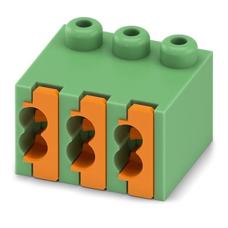 Phoenix Contact FK-MPT 0.5/3-ST-3.5 Series Pluggable Terminal Block, 3-Contact, 3.5 mm Pitch, 1 Row, 1913934