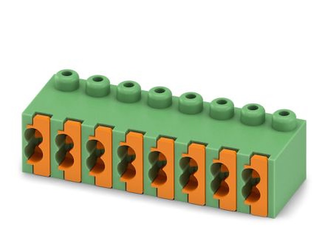 Phoenix Contact FK-MPT 0.5/8-ST-3.5 Series Pluggable Terminal Block, 8-Contact, 3.5 mm Pitch, 1 Row, 1913989