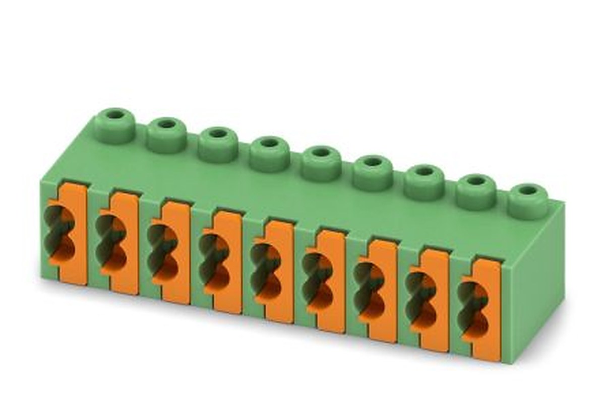 Phoenix Contact FK-MPT 0.5/9-ST-3.5 Series Pluggable Terminal Block, 9-Contact, 3.5 mm Pitch, 1 Row, 1913992