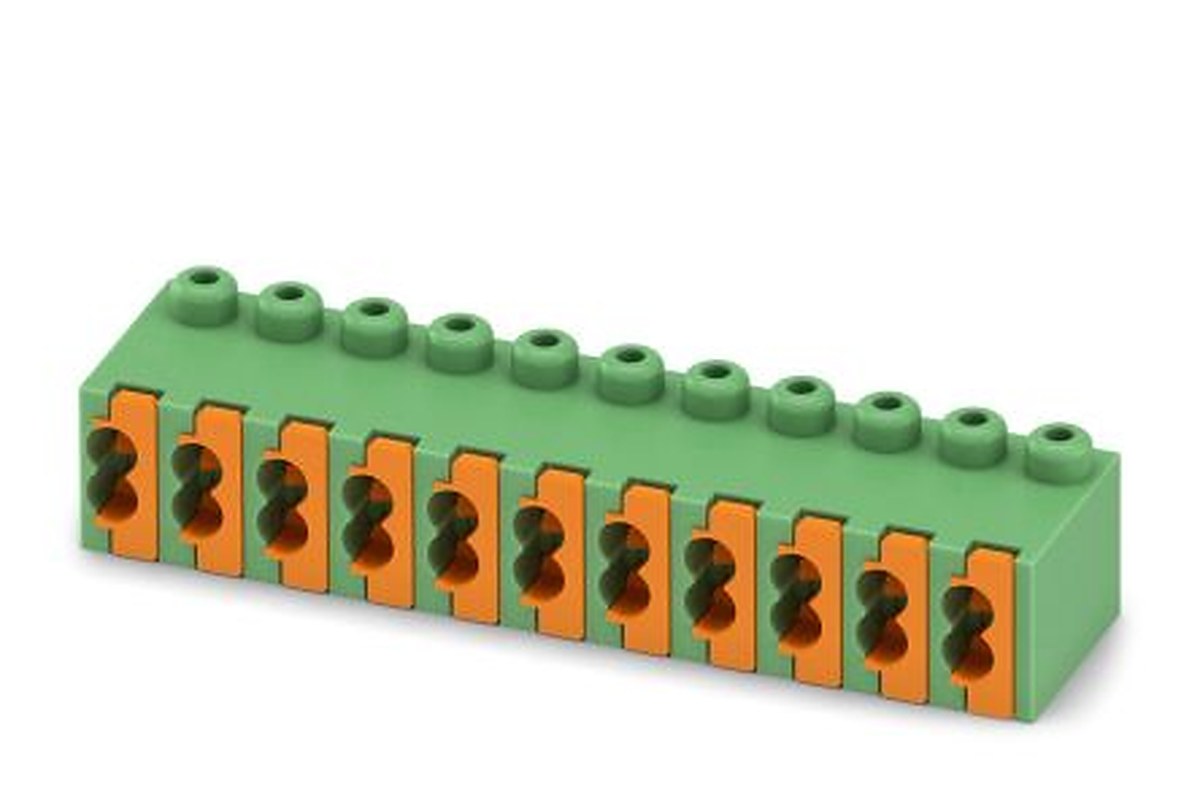 Phoenix Contact FK-MPT 0.5/11-ST-3.5 Series Pluggable Terminal Block, 11-Contact, 3.5 mm Pitch, 1 Row, 1914027