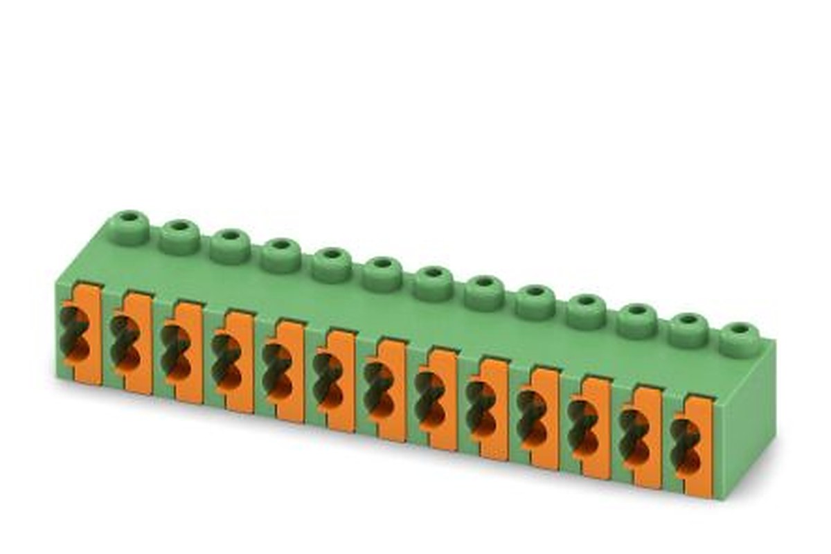 Phoenix Contact FK-MPT 0.5/13-ST-3.5 Series Pluggable Terminal Block, 13-Contact, 3.5 mm Pitch, 1 Row, 1914043