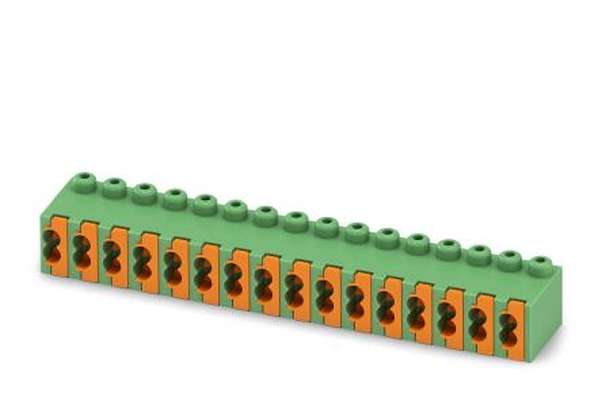 Phoenix Contact FK-MPT 0.5/16-ST-3.5 Series Pluggable Terminal Block, 16-Contact, 3.5 mm Pitch, 1 Row, 1914072