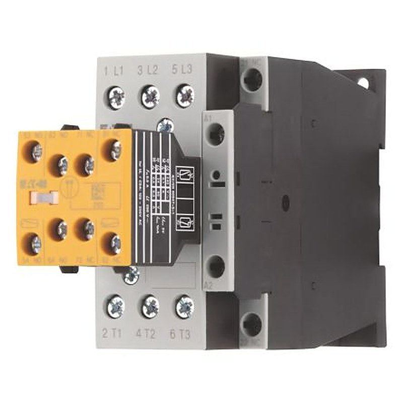 Eaton DILMS Contactor, 24V dc, 27 V dc Coil, 3-Pole, 32 A, 15 kW 24V dc, 2 NO, 400V ac