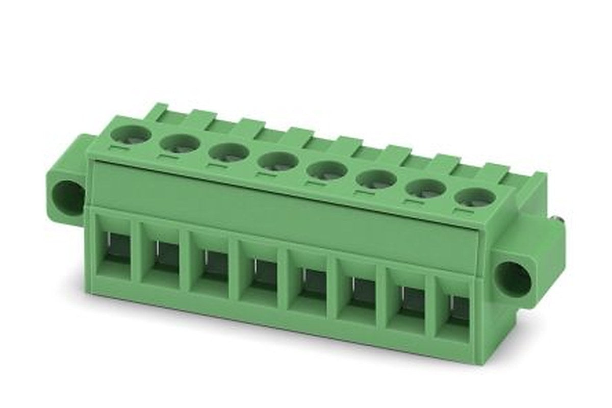 Phoenix Contact MSTBT 2.5/8-STF Series Pluggable Terminal Block, 8-Contact, 5 mm Pitch, 1 Row, 1919776