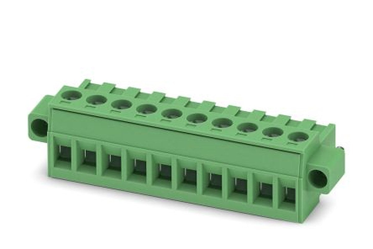 Phoenix Contact MSTBT 2.5/10-STF Series Pluggable Terminal Block, 10-Contact, 5 mm Pitch, 1 Row, 1919792