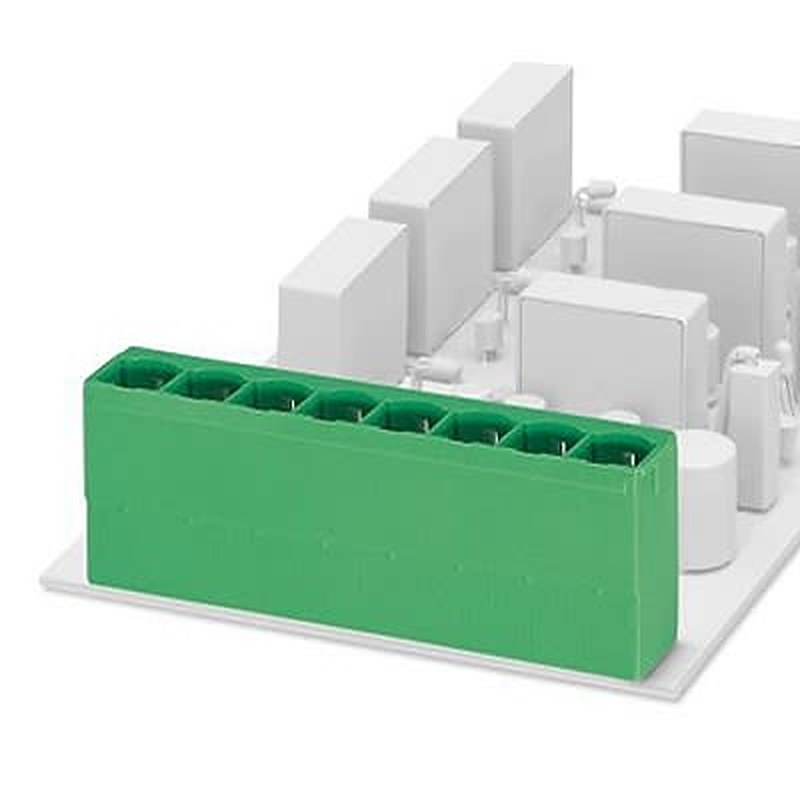 Phoenix Contact PCV Series Straight Wave Soldering Mount PCB Header, 7 Contact(s), 10.16 mm Pitch, 1 Row, Shrouded