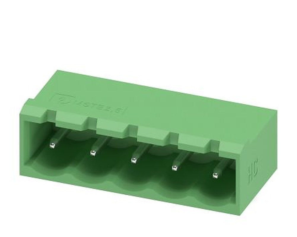 Phoenix Contact MSTBA 2.5 HC/ 5-G Series Pluggable Terminal Block, 5-Contact, 5 mm Pitch, 1 Row, 1923788
