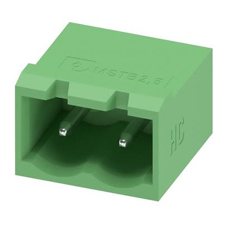 Phoenix Contact Straight Solder PCB Header, 2 Contact(s), 5.08 mm Pitch, 1 Row, Shrouded