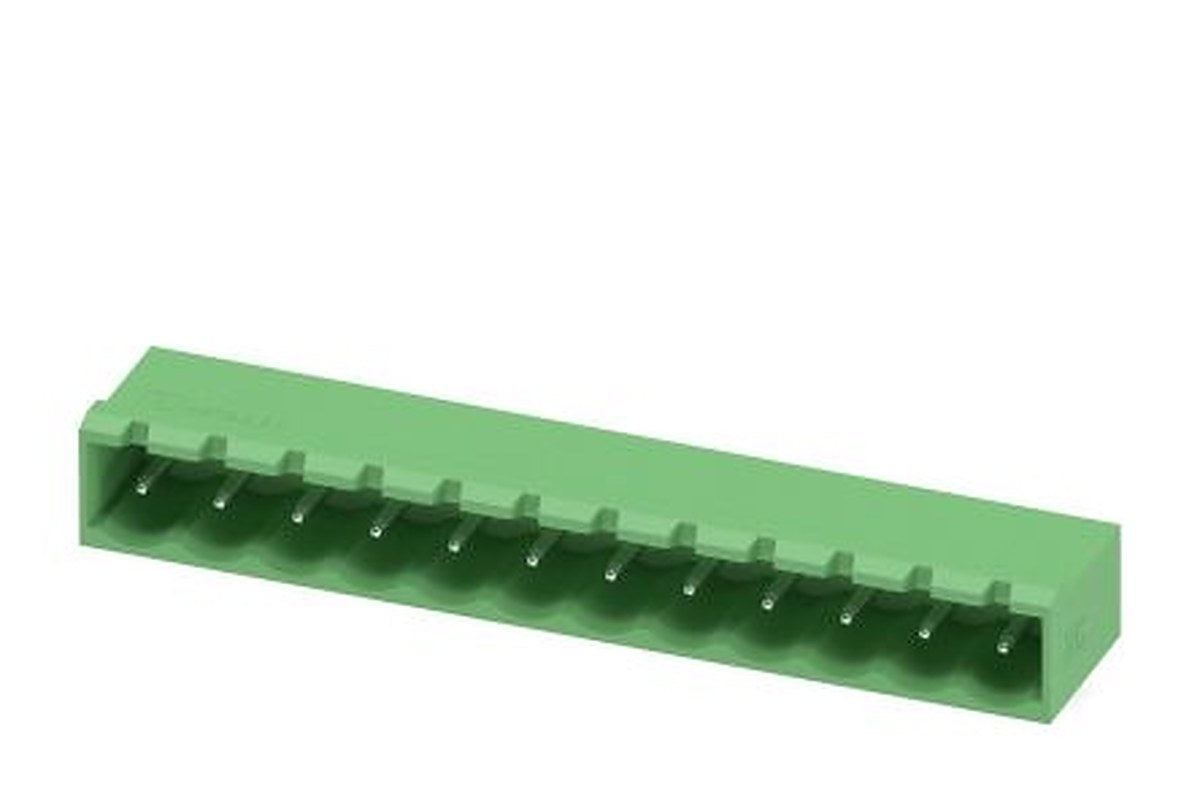 Phoenix Contact MSTBA 2.5 HC/12-G-5.08 Series Pluggable Terminal Block, 12-Contact, 5.08 mm Pitch, 1 Row, 1923966