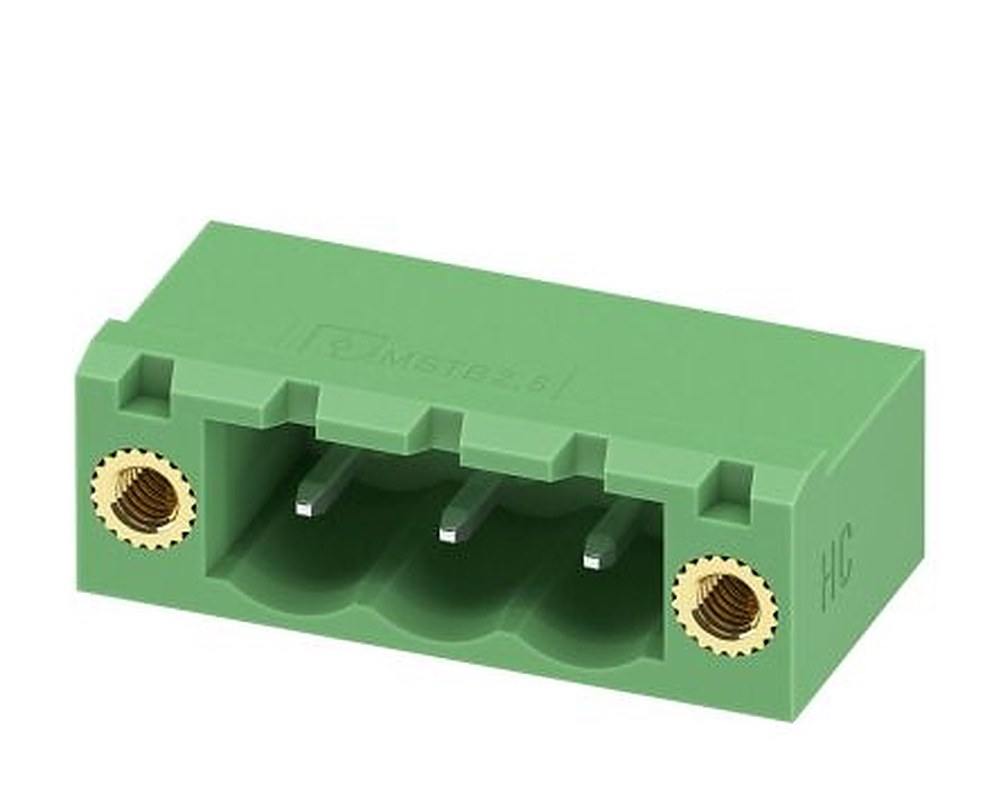 Phoenix Contact COMBICON MSTB Series Pluggable Terminal Block, 3-Contact, 5 mm Pitch, 1 Row, 1923982