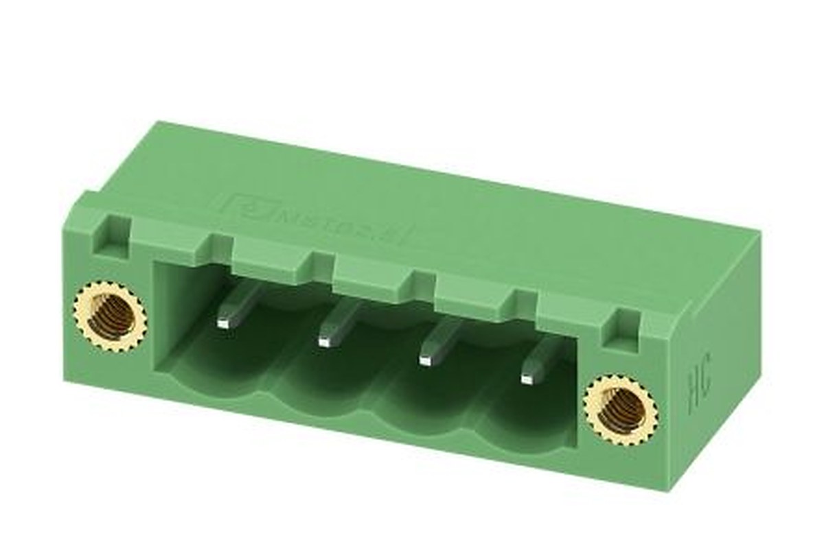 Phoenix Contact MSTB 2.5 HC/ 4-GF Series Pluggable Terminal Block, 4-Contact, 5 mm Pitch, 1 Row, 1923995