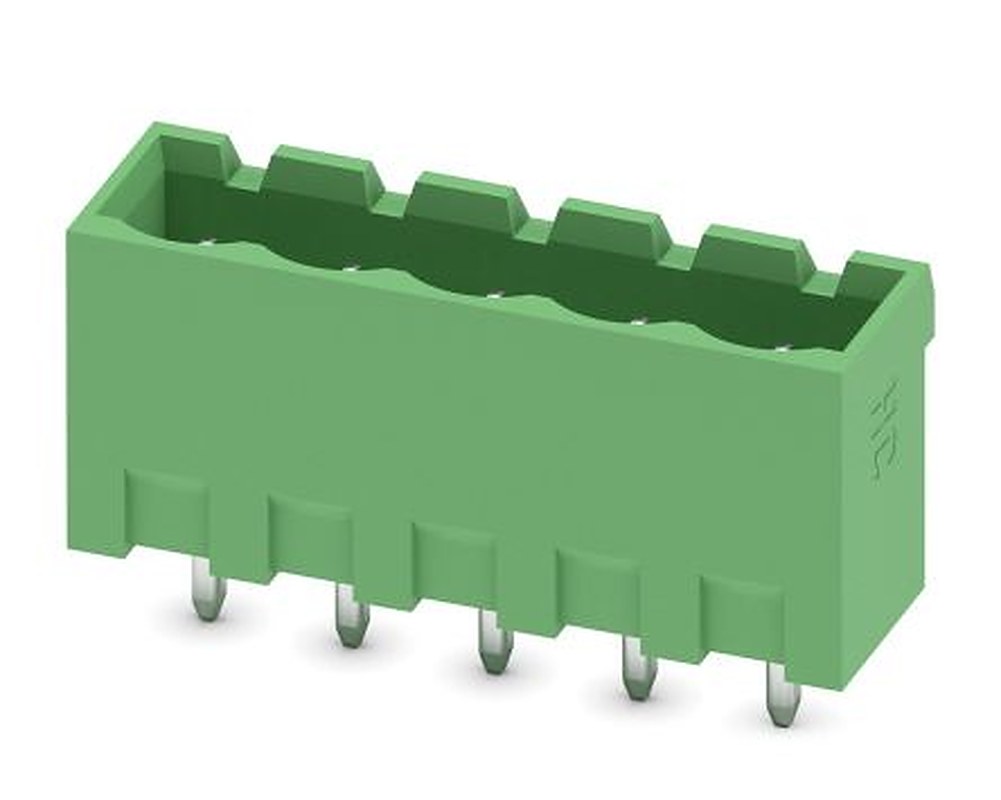Phoenix Contact MSTBVA 2.5 HC/ 5-G-5.08 Series Pluggable Terminal Block, 5-Contact, 5.08 mm Pitch, 1 Row, 1924334