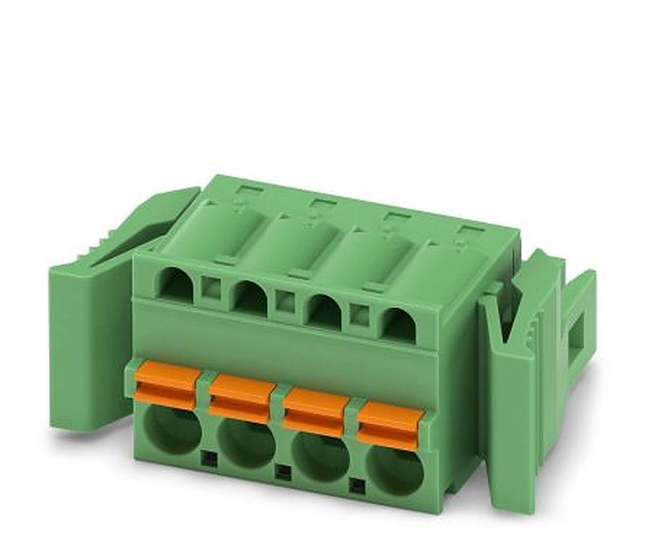 Phoenix Contact FKC 2.5/4-ST-5.08-RF Series Pluggable Terminal Block, 4-Contact, 5.08 mm Pitch, 1 Row