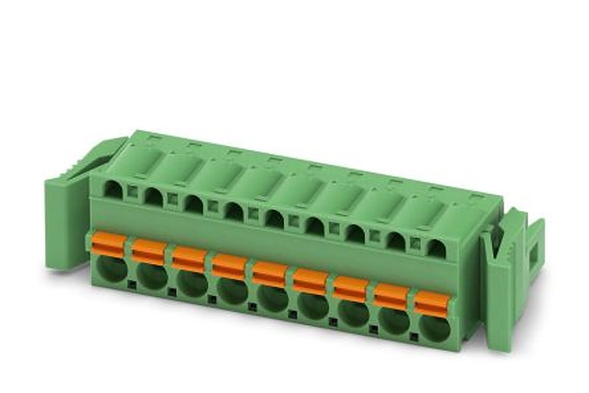 Phoenix Contact FKC 2.5/9-ST-5.08-RF Series Pluggable Terminal Block, 9-Contact, 5.08 mm Pitch, 1 Row, 1925760