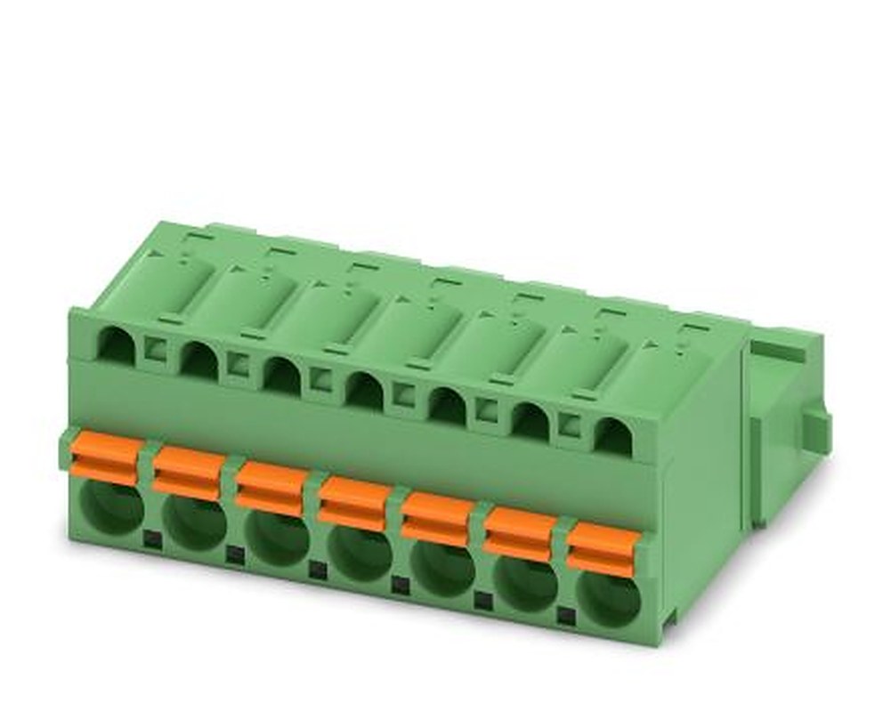 Phoenix Contact FKIC 2.5/7-ST-5.08-RN Series Pluggable Terminal Block, 7-Contact, 5.08 mm Pitch, 1 Row, 1925919