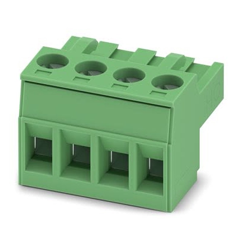 Phoenix Contact MSTBT Series PCB Connector, 4-Contact, 5 mm Pitch, Push-in, 1 Row Screw