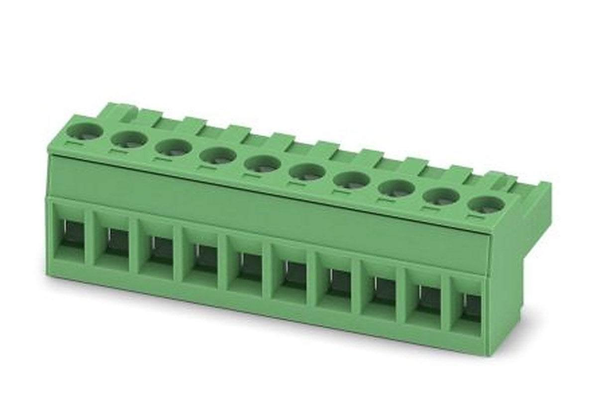 Phoenix Contact MSTBT 2.5 HC/10-ST Series Pluggable Terminal Block, 10-Contact, 5 mm Pitch, 1 Row, 1926316