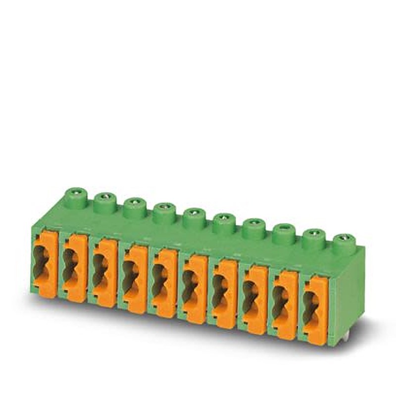 Phoenix Contact FK-MPT 0 Series PCB Terminal Block, 11-Contact, 3.5 mm Pitch, Wave Soldering Mount, 1 Row