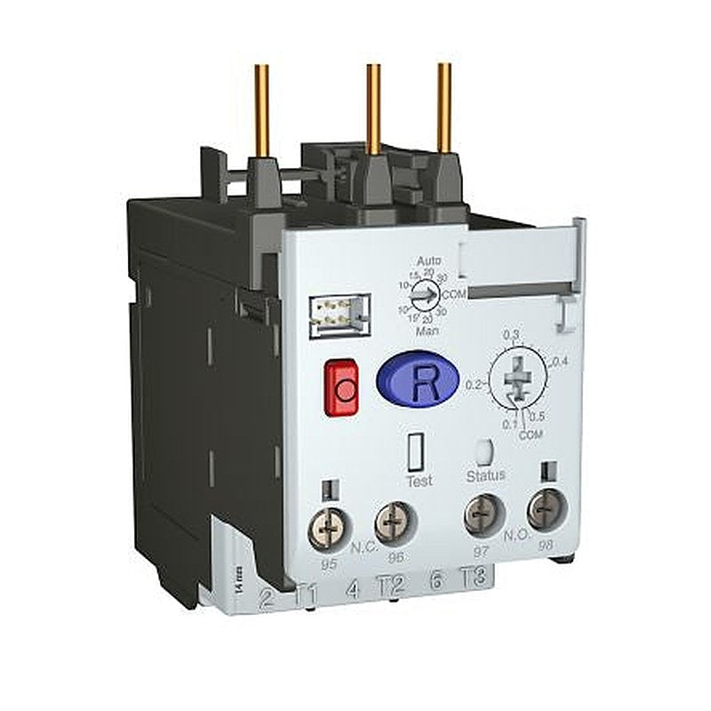 Allen Bradley, BULLETIN Overload Relay 1 NO/1 NC, 0.1A, 0.5 A F.L.C, 500mA Contact Rating, 690V