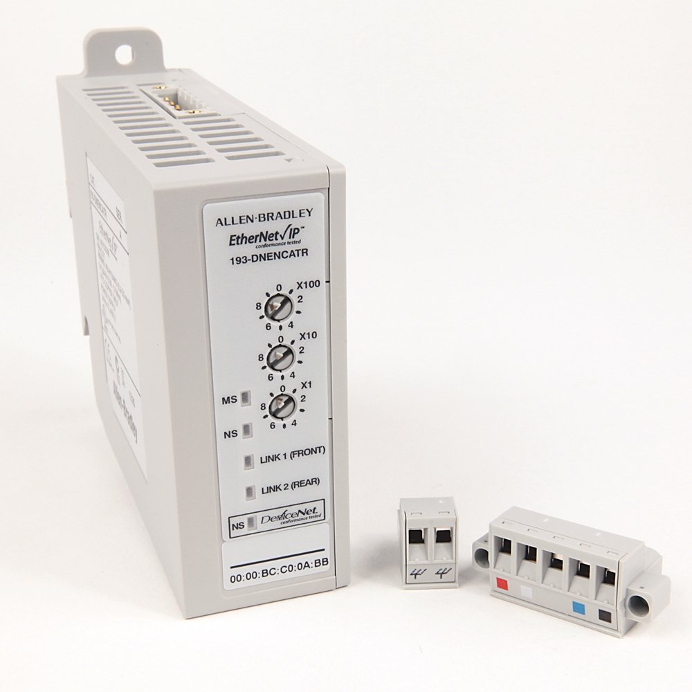 193, 193S E1 Plus & E3 Plus Solid State Overload Relay Accessories, EtherNet/IP Communications Auxiliary Dual Port