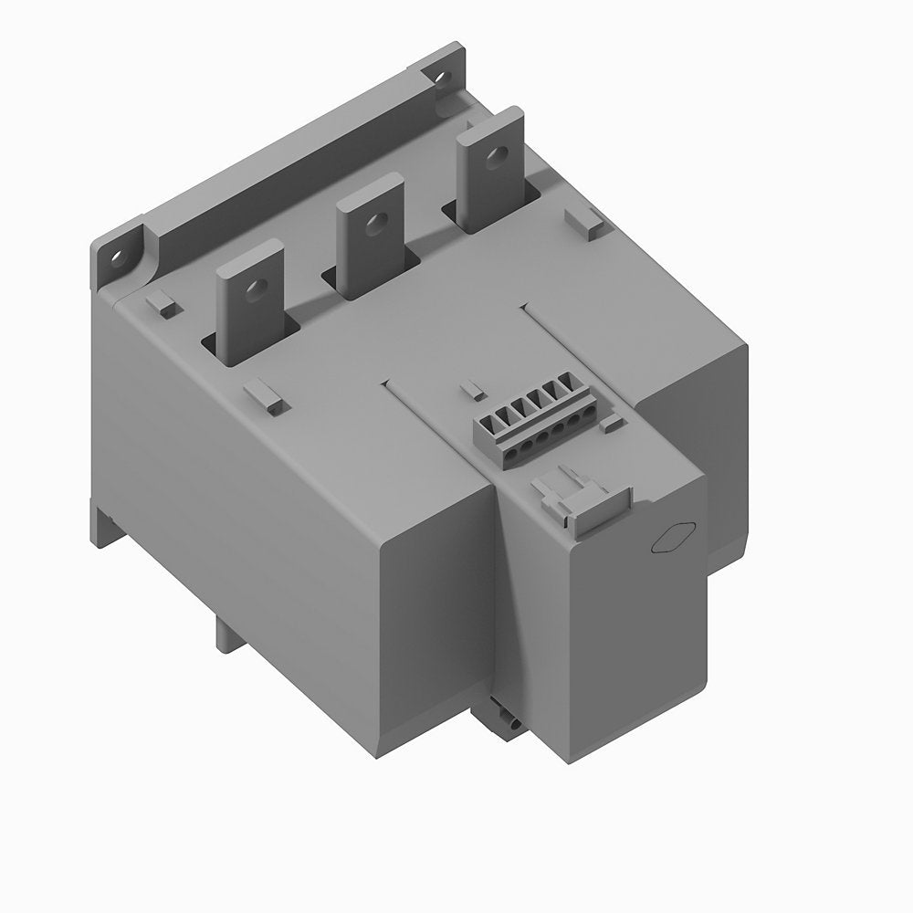 E300 Overload Relays (193/592 IEC/NEMA), Voltage/Current/Ground Fault Sensing Module (20...200 A) DIN Rail / Panel Mount with Line- and Load-side Power Conductor Terminals.