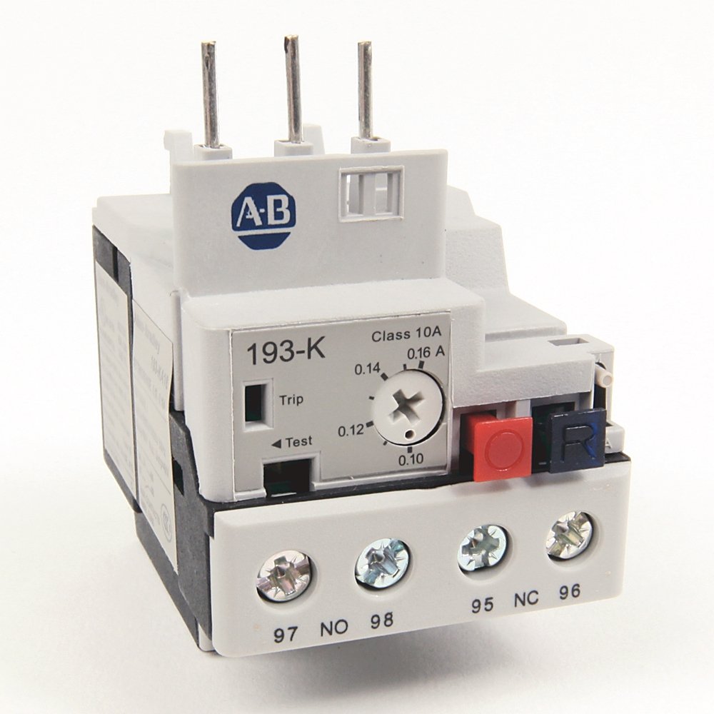193-K Mini Bimetallic Overload Relay, 0.10...0.16