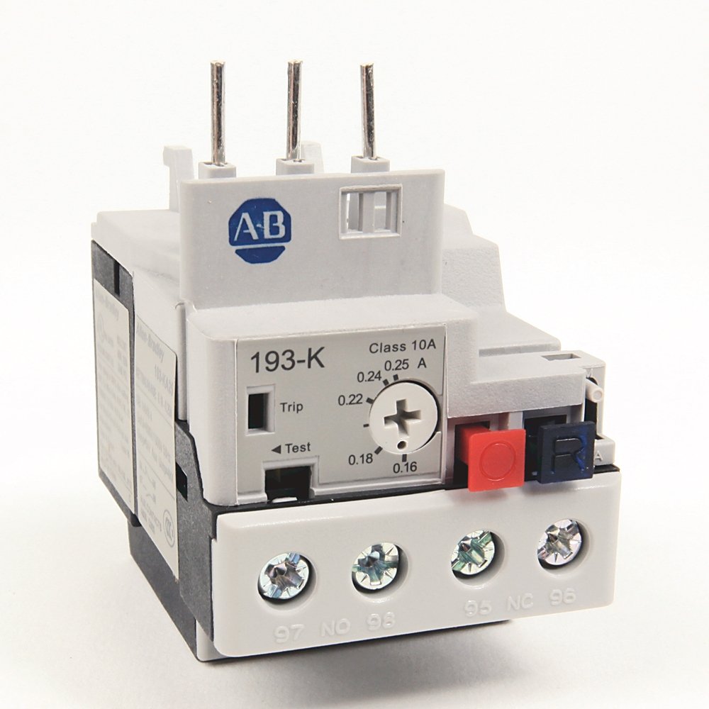 193-K Mini Bimetallic Overload Relay, 0.16...0.25