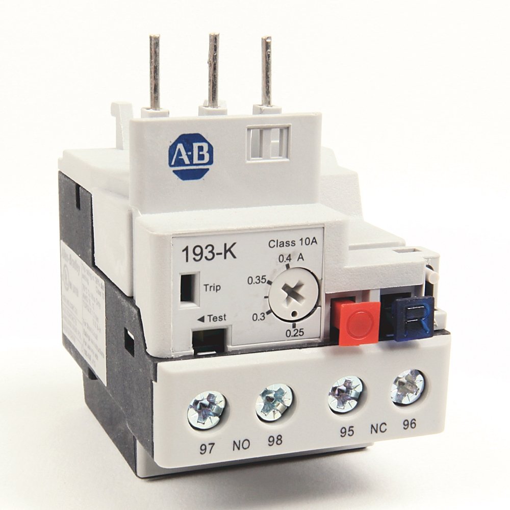 193-K Mini Bimetallic Overload Relay, 0.25...0.40