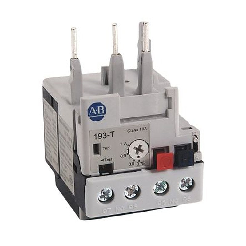 Allen Bradley, 193-T1 Overload Relay, 1.8A, 2.5 A F.L.C, 2mA Contact Rating, 12 W, 15V