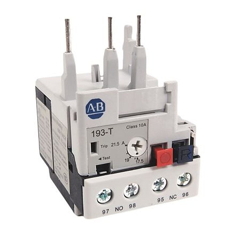 Allen Bradley, 193-T1 Overload Relay, 17.5A, 21.5 A F.L.C, 2mA Contact Rating, 12 W, 15V