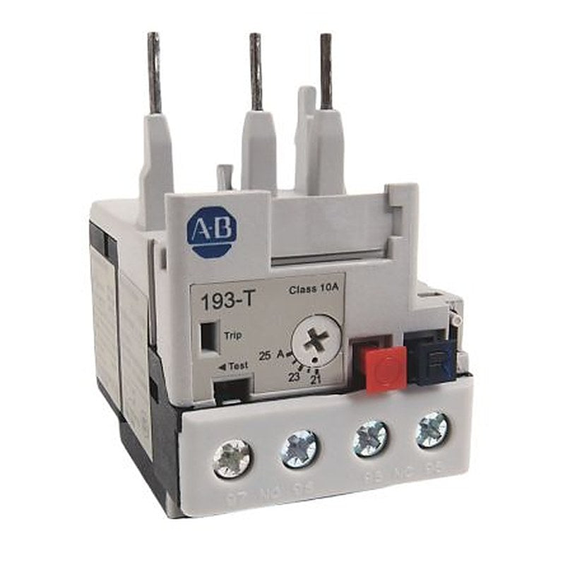 Allen Bradley, 193-T1 Overload Relay, 21A, 25 A F.L.C, 2mA Contact Rating, 12 W, 15V