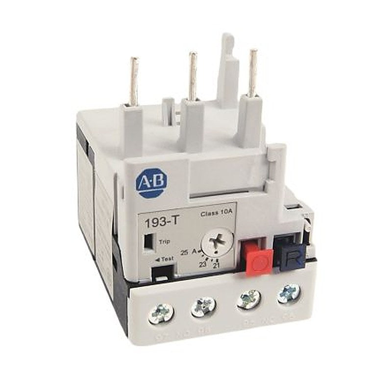 Allen Bradley, 193-T1 Overload Relay, 21A, 25 A F.L.C, 2mA Contact Rating, 6 W, 15V