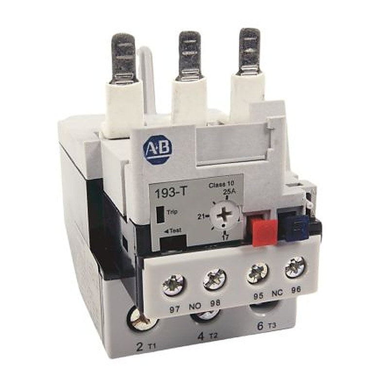 Allen Bradley, 193-T1 Overload Relay, 17A, 25 A F.L.C, 2mA Contact Rating, 12 W, 15V