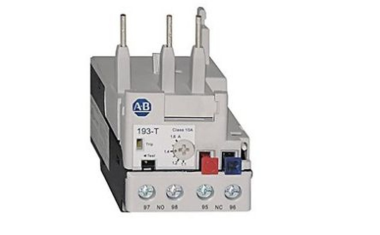 Allen Bradley, 193-T1 Overload Relay, 97A F.L.C, 2mA Contact Rating, 18 W, 15V