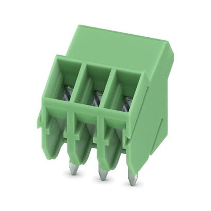 Phoenix Contact SMKDS 1 Series PCB Terminal Block, 3-Contact, 3.5 mm Pitch, Wave Soldering Mount, 1 Row
