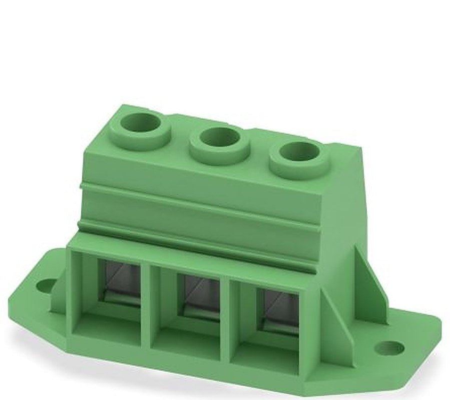 Phoenix Contact MKDSP 25/3-15.00-F Series Horizontal PCB Terminal Block, 3 Contact(s), 15 mm Pitch, 1 Row