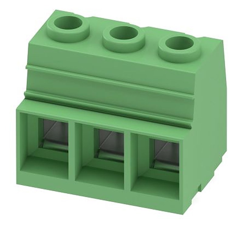 Phoenix Contact MKDSP 25/3-15.00 Series Straight PCB Terminal Block, 3 Contact(s), 15 mm Pitch, 1 Row
