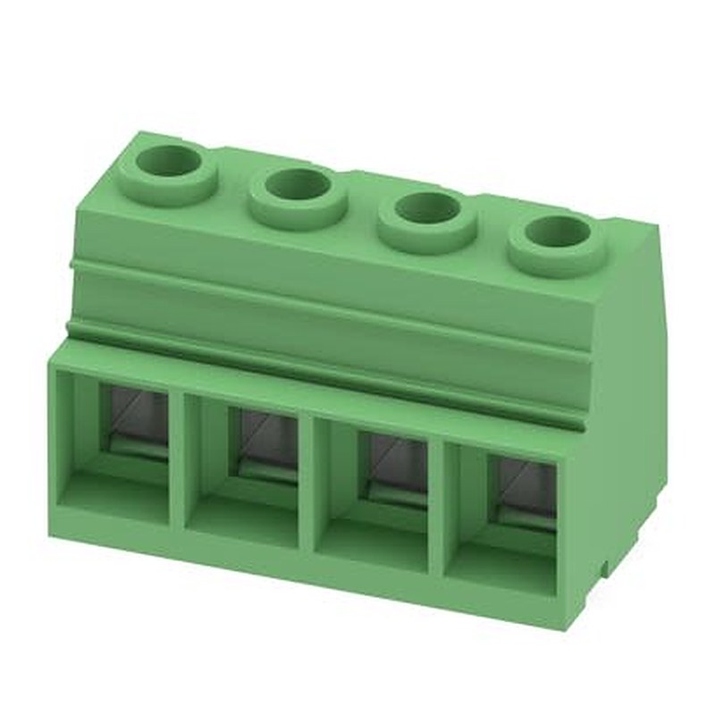 Phoenix Contact MKDSP 25 Series PCB Terminal Block, 4-Contact, 15 mm Pitch, Wave Soldering Mount, 1 Row