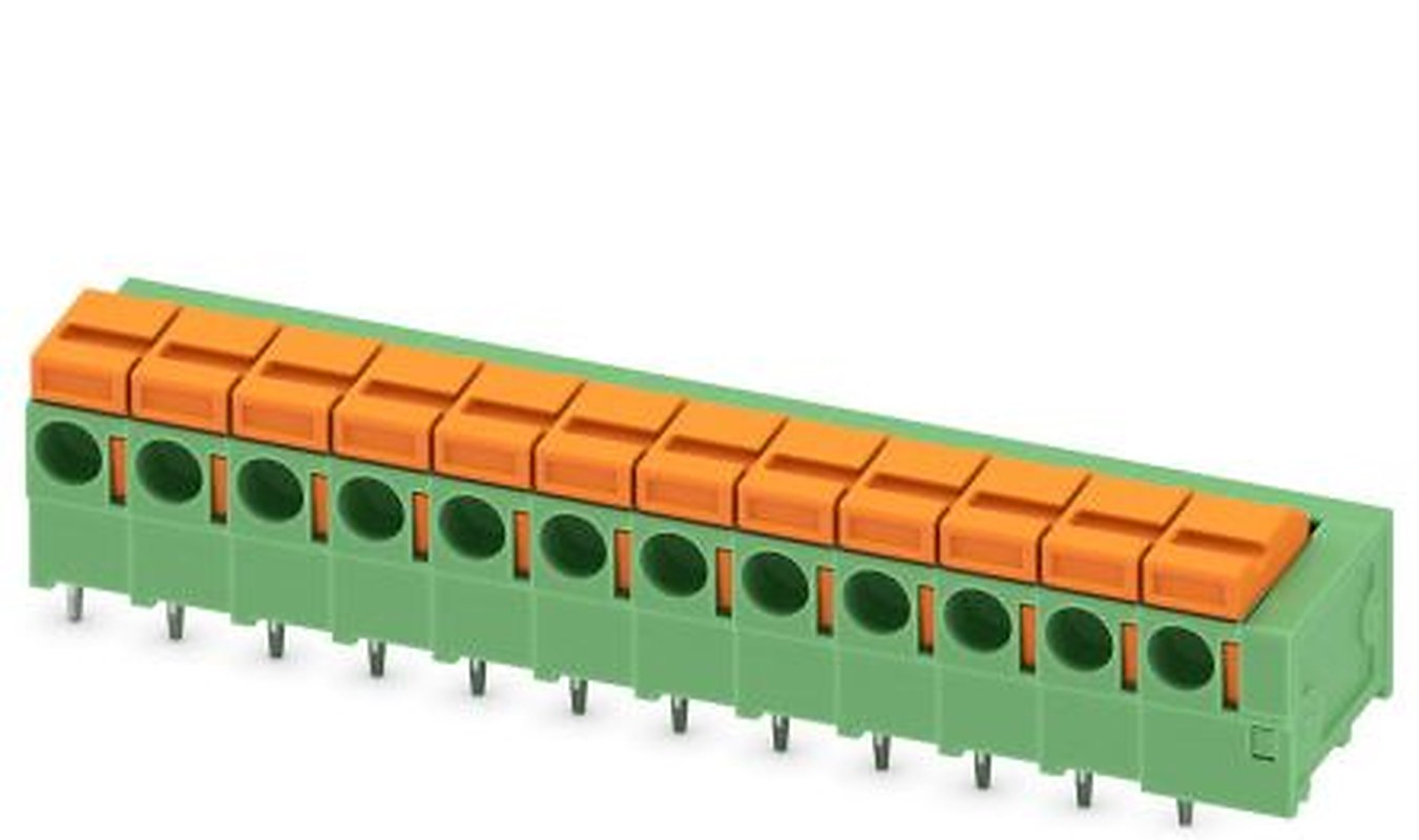 Phoenix Contact FFKDSA1/H1-5.08-12 Series Horizontal PCB Terminal Block, 12 Contact(s), 5.08 mm Pitch, 1 Row
