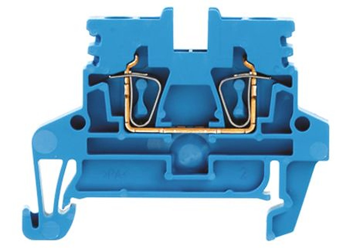 Weidmüller 1933710000 Z Series Feed Through Terminal Block Blue, 0.5mm², 4 mm², 1-Level, Clamp