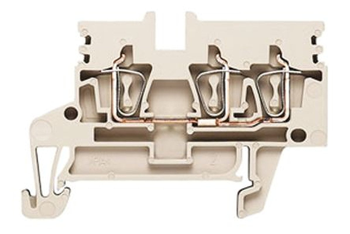 Weidmüller 1933720000 Z Series Feed Through Terminal Block Beige, 0.5mm², 4 mm², 1-Level, Clamp