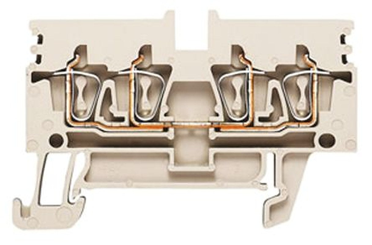 Weidmüller 1933740000 Z Series Feed Through Terminal Block Beige, 0.5mm², 4 mm², 1-Level, Clamp