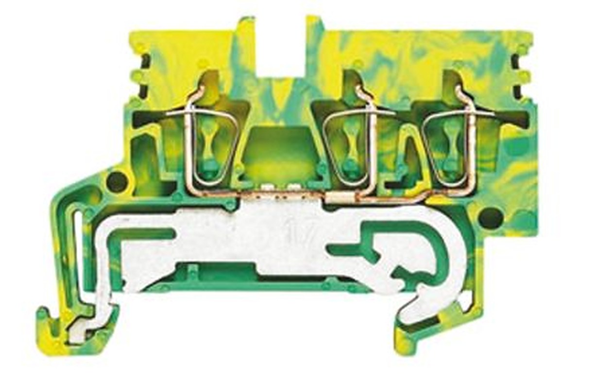 Weidmüller 1933770000 Z Series Disconnect Terminal Block Yellow, Green, 0.5mm², 4 mm², 1-Level, Clamp