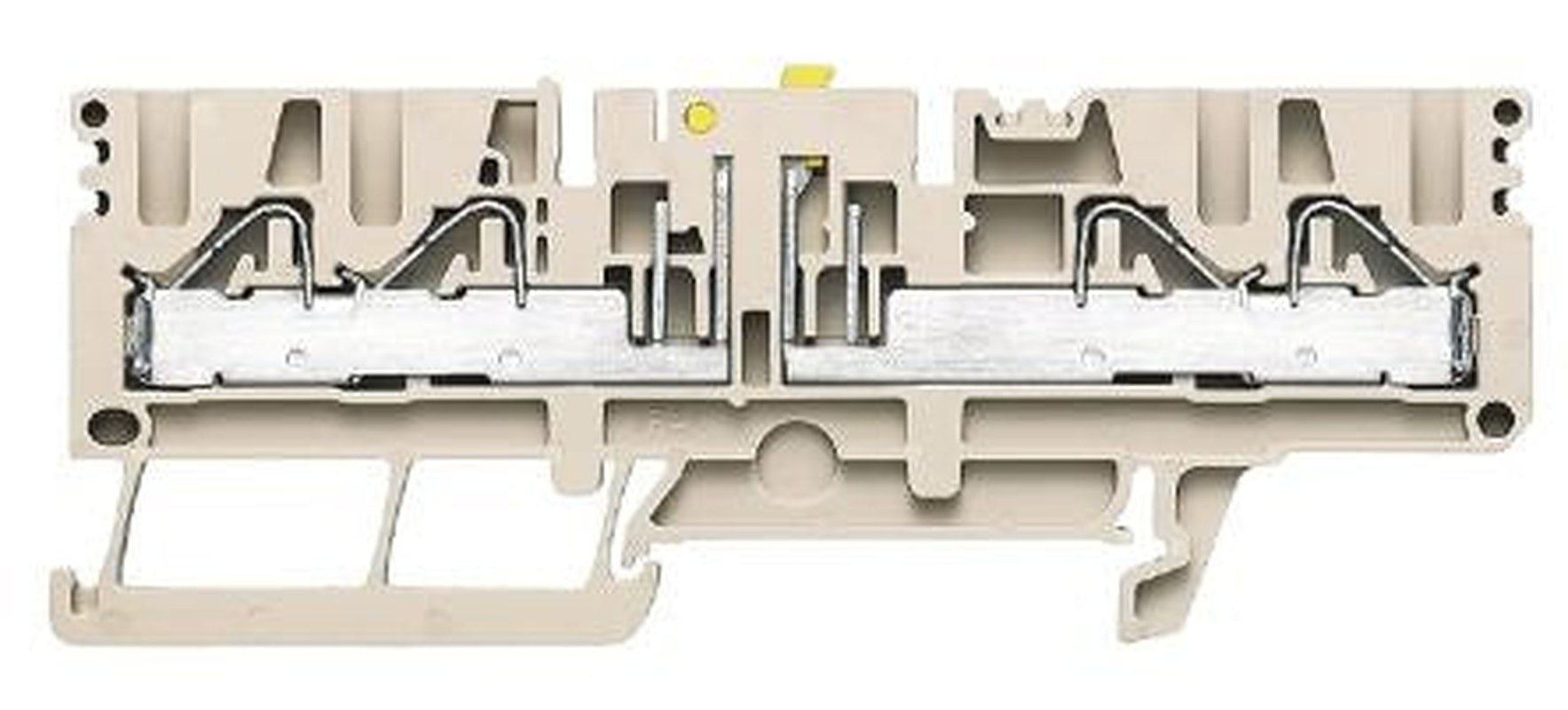 Weidmüller 1933940000 P Series Disconnect Terminal Block Dark Beige, 0.5mm², 6 mm², 1-Level, Push-in