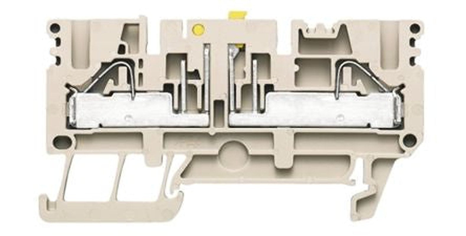 Weidmüller 1933950000 P Series Feed Through Terminal Block Dark Beige, 0.5mm², 6 mm², 1-Level, Push-in